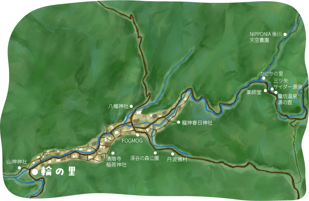 輪の里周辺マップ